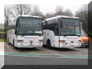 The ex Kings Ferry coaches now in service at Stansted (Start Hill)